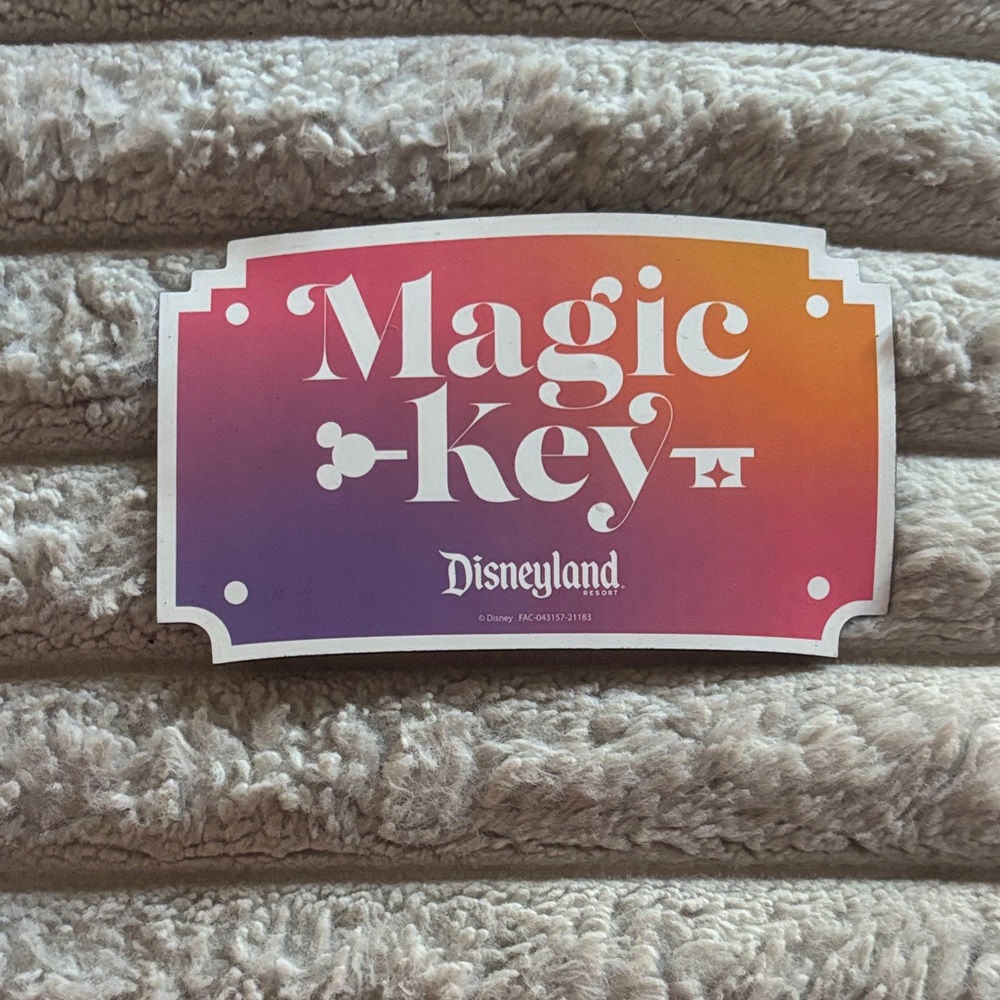 Disneyland Magic Key Sticker - Multicolor